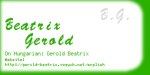 beatrix gerold business card